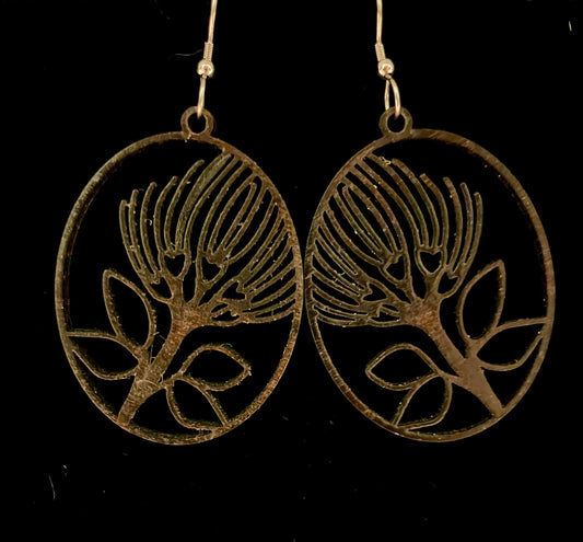 Earrings- Laser Cut Lehua