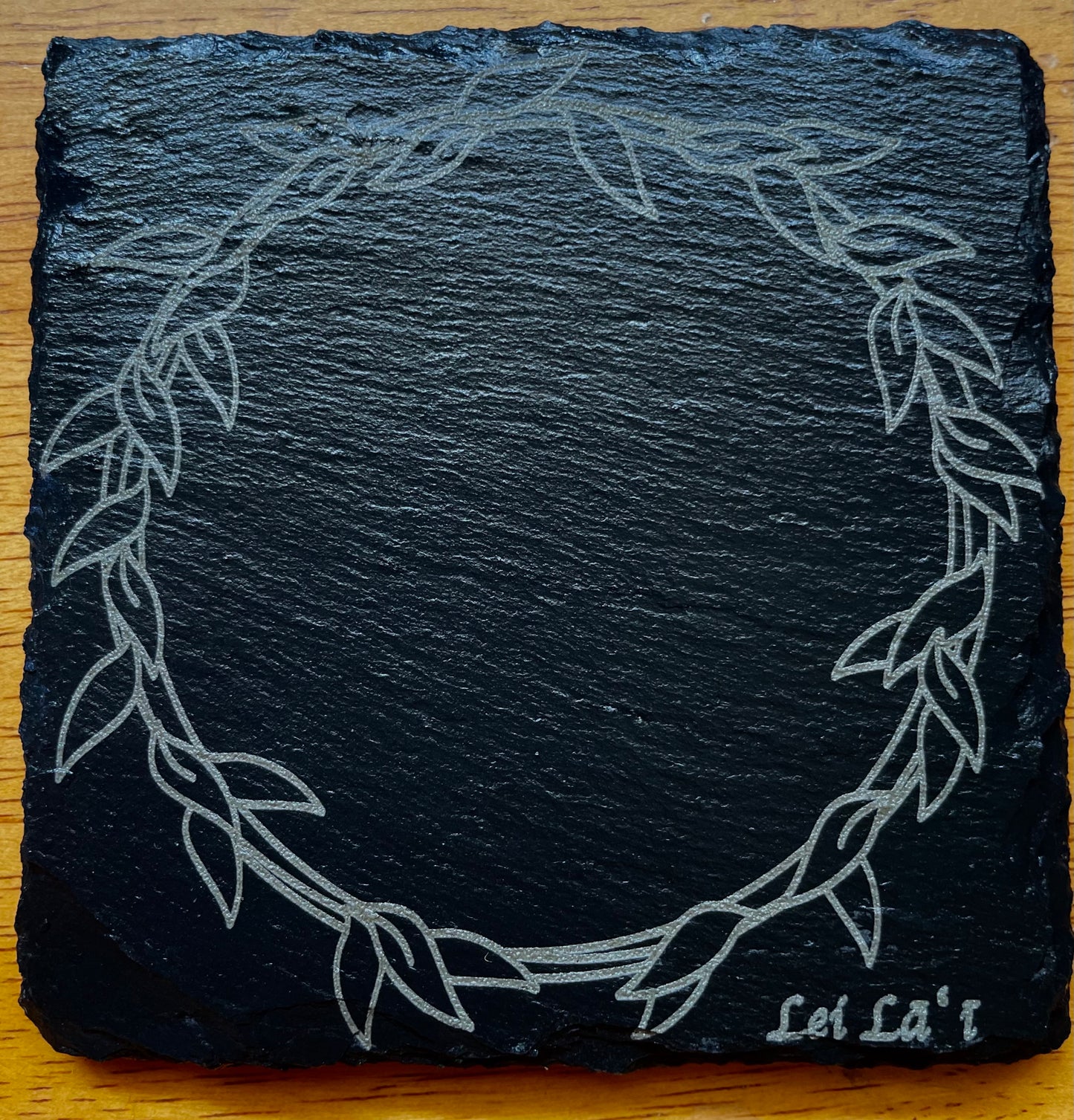 Slate Coaster: Lei of Hawaiʻi - Lei Lāʻī