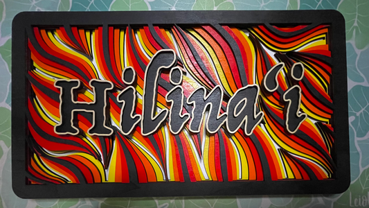 Luaʻi Pele Layered Wood Sign